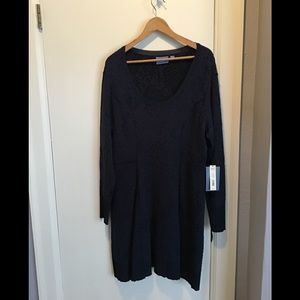 Navy & Black Business Casual Dress